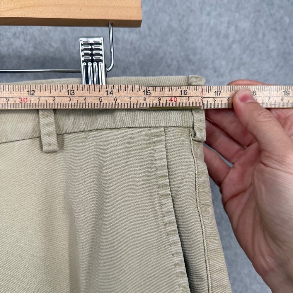 Peter Millar Mens Chino Pant Size 33x34 Pima Cotton Tan Straight Leg Golf Work - Picture 11 of 14